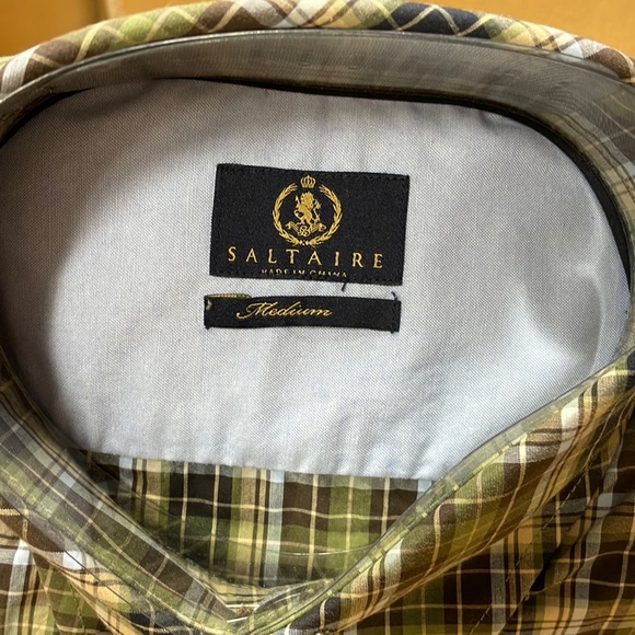 Saltaite Mens Long sleeve button down woven shirts - Picture 6 of 7